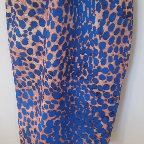 Angel Biba NEW Size 6 Dress Blue Tan RRP $69 - Picture 3 of 10